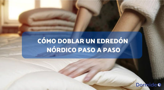 cómo doblar un edredón