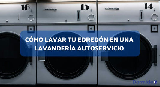 lavar edredón en lavandería autoservicio