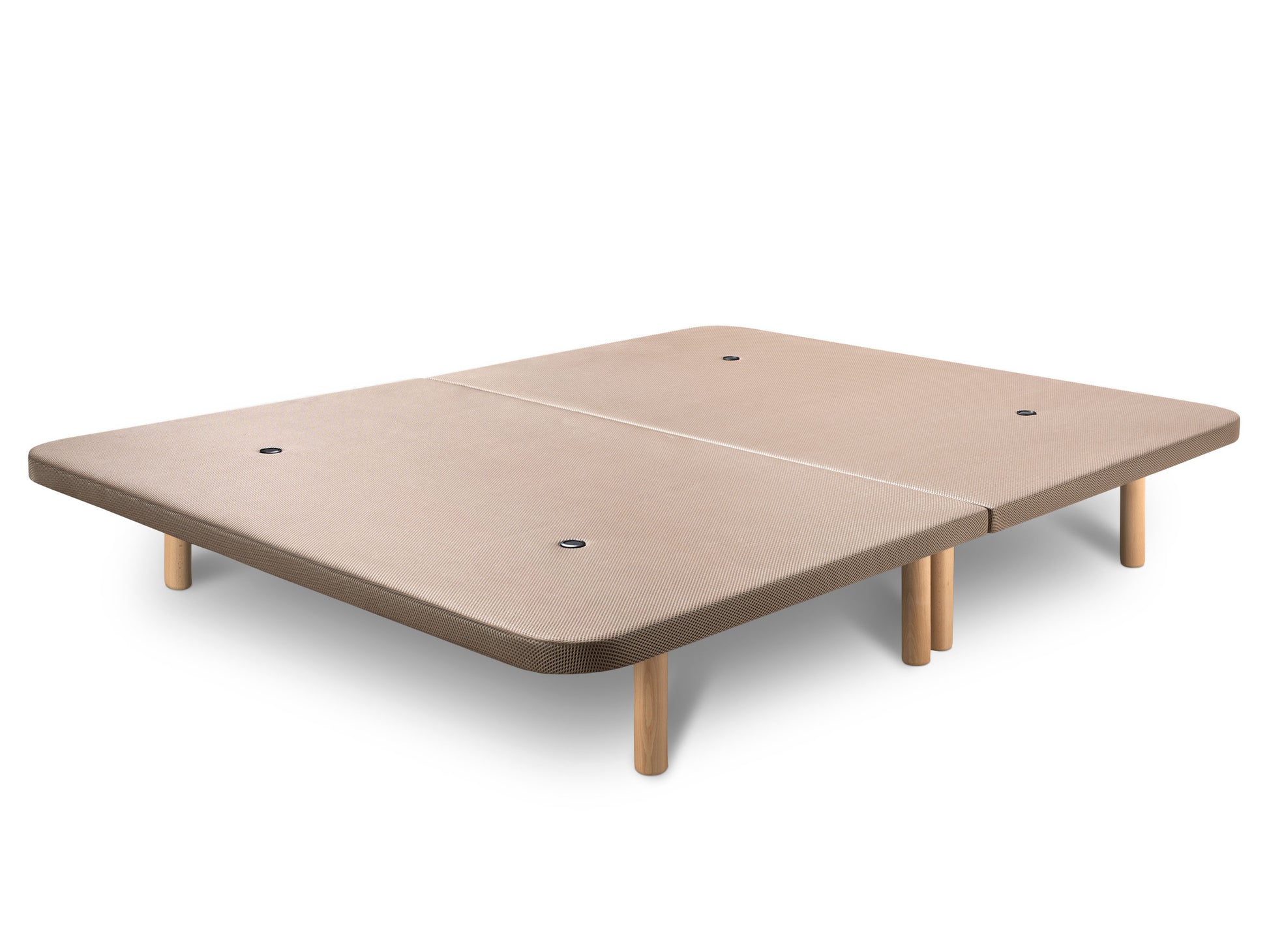 Base Tapizada Partida 3D Beige | Dormideo