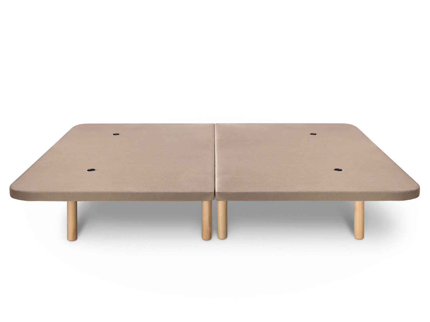 Base Tapizada Partida 3D Beige | Dormideo