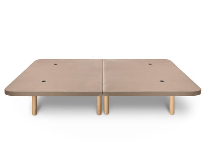 Base Tapizada Partida 3D Beige | Dormideo