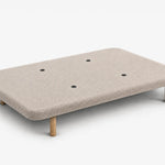 Base Tapizada 3D con Aireadores Antimoho Color Beige | Dormideo