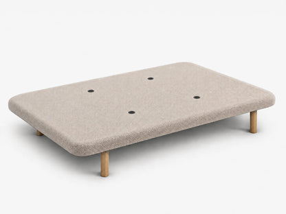 Base Tapizada 3D con Aireadores Antimoho Color Beige | Dormideo