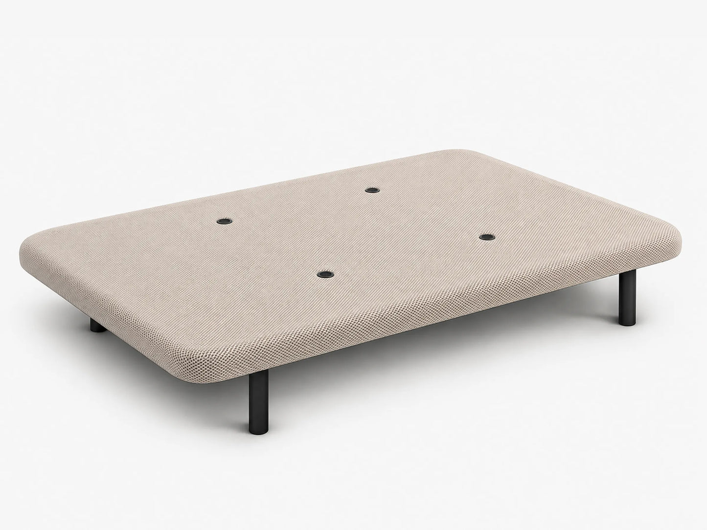 Base Tapizada 3D con Aireadores Antimoho Color Beige | Dormideo