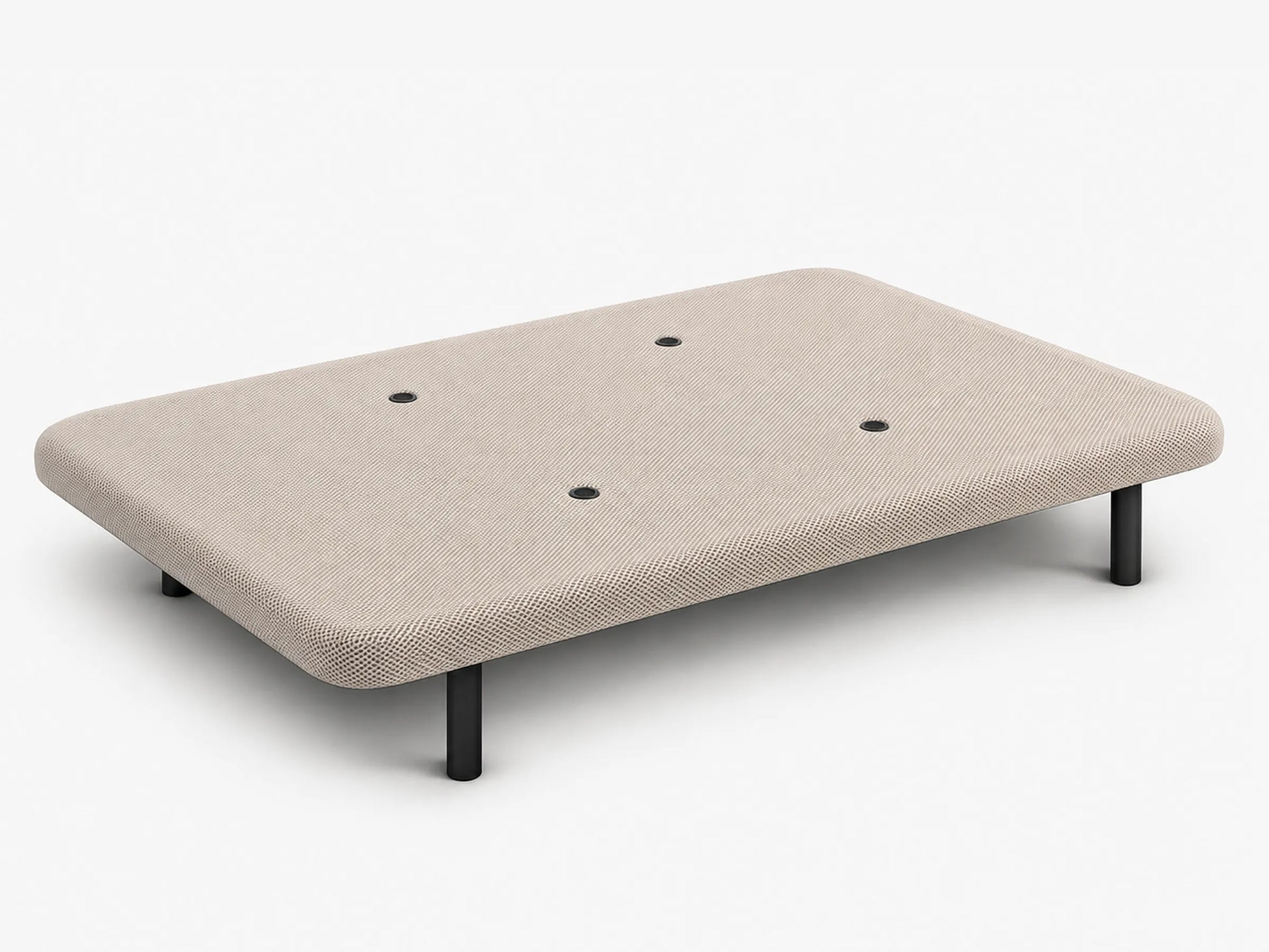 Base Tapizada 3D con Aireadores Antimoho Color Beige | Dormideo