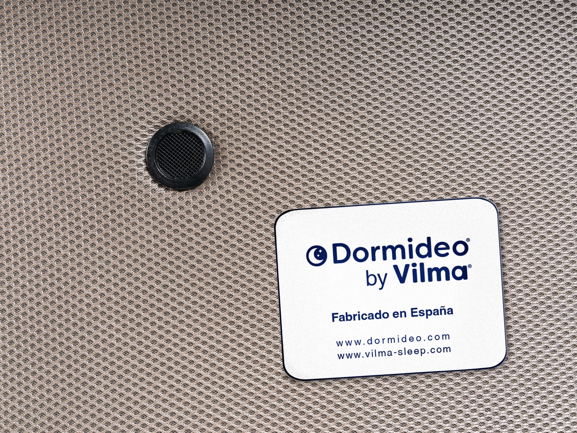 Base Tapizada Partida 3D Beige | Dormideo